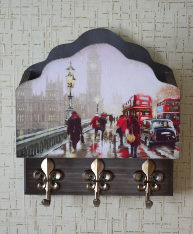 Ключница "Дождливый Лондон"