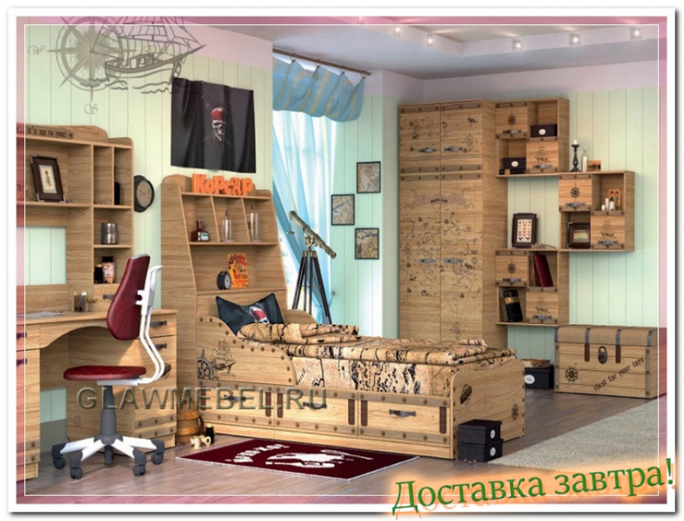 Выбрала сыну мебель))) Но нужен совет-цвет стен ,штор ???