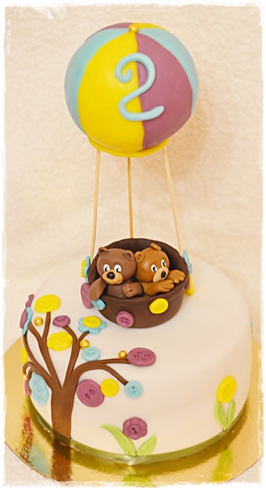 Мишки на воздушном шаре...