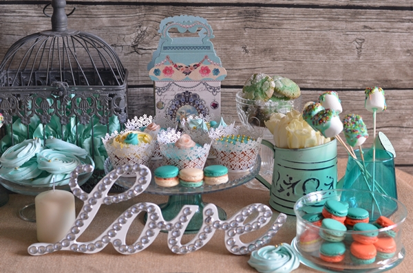 Набор сладостей в стиле Тиффани...