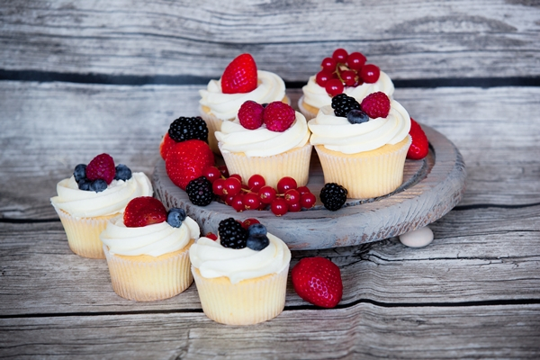 Ягодные капкейки...