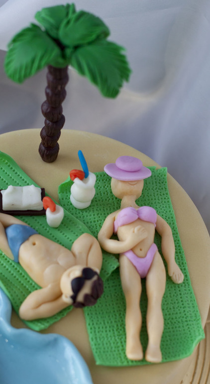 Море...море... торт для мужа. Пусть мечты сбываются. О большом и теплом море :)