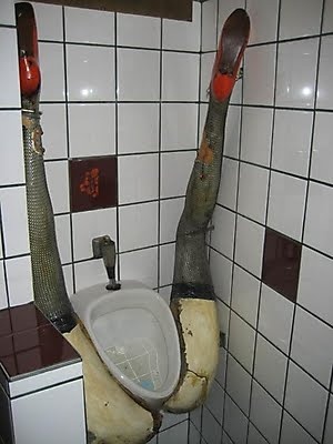 Смешной и шокирующий дизайн туалетов.
