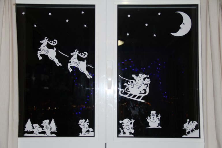 Наши новогодние окошки. Встречаем год лошади