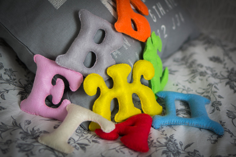 Алфавит из фетра