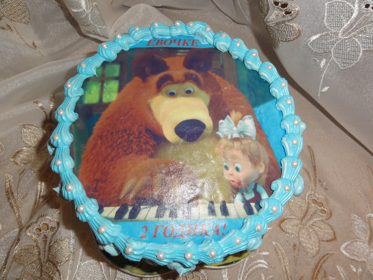 Фото-торт Маша и медведь
