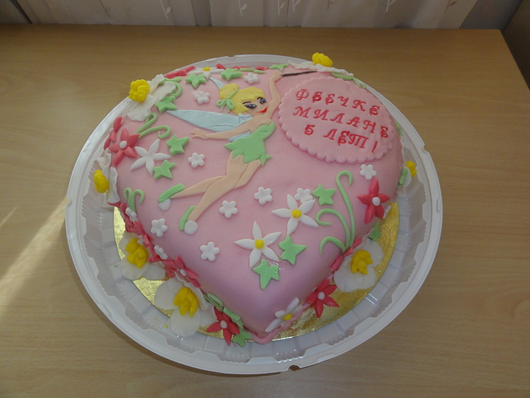 Торт с феей Динь-Динь