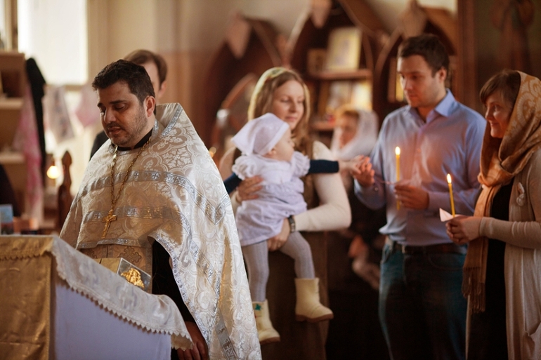 Фотосессия таинства крещения...