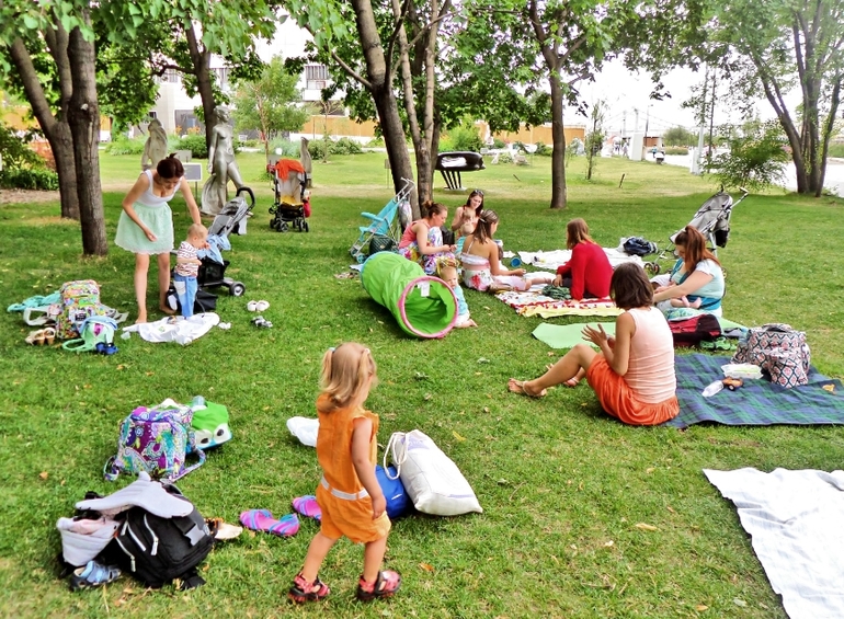 Фотоотчет со встречи мамы в парке 2 июля, Музеон.