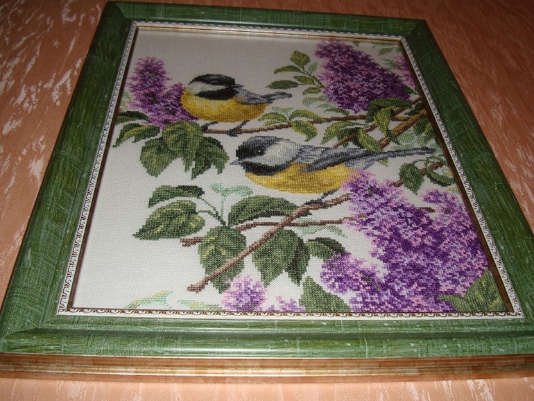 Оформила синичек