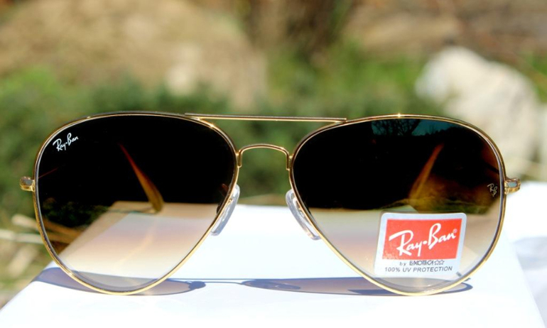 RAY BAN коричневый градиент+ LV в подарок=1590 руб.