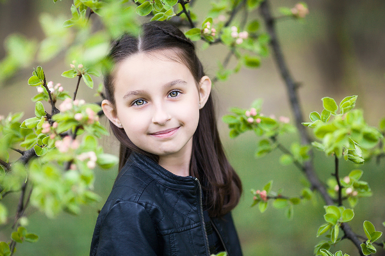 Детская весенняя фотосессия