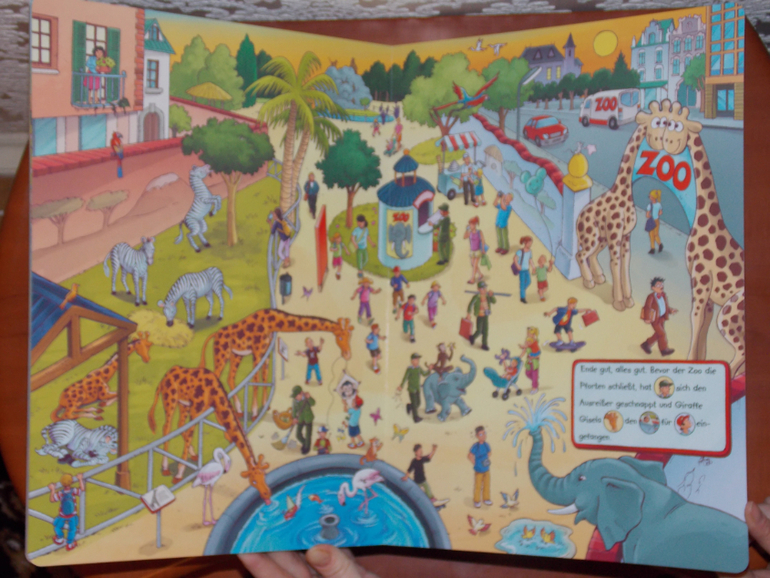 Развороты Wimmelbuch - Im Zoo by Petra Fohrmann