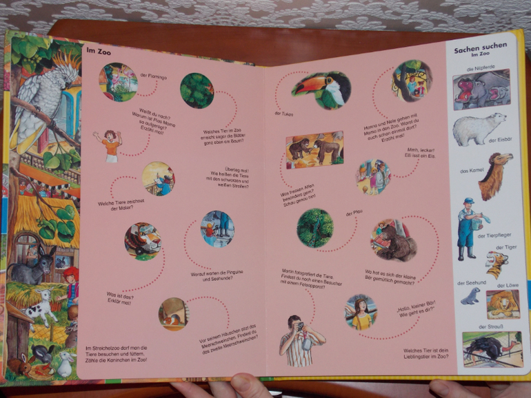 Развороты Mein großes Wimmelbuch mit Gucklöchern by Anne Suess
