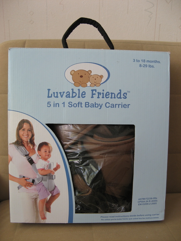 Новый рюкзак-переноска Luvable Friends