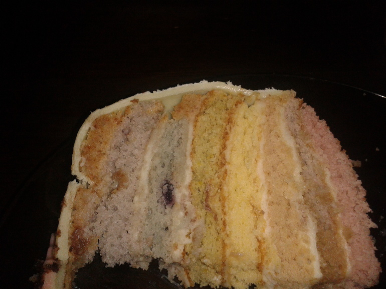 Мой новогодний эстерхази и радуга с натуральными красителями