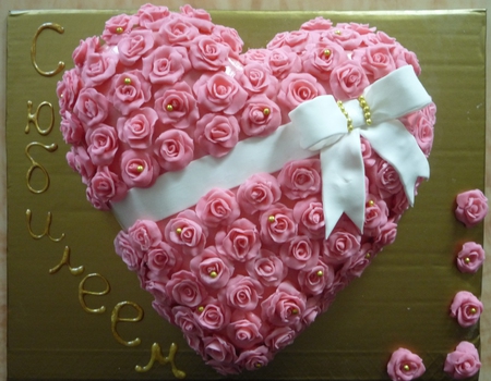 торт с розами