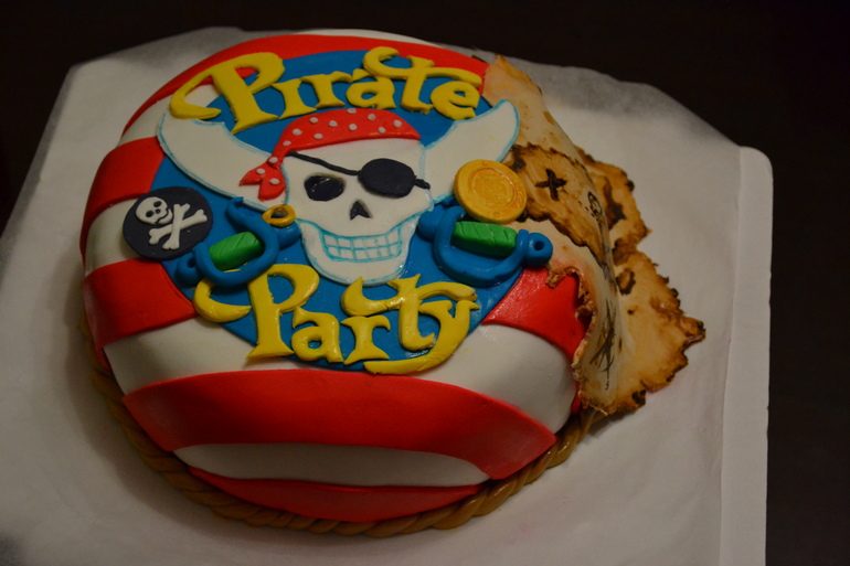 Тортик для пиратской вечеринки