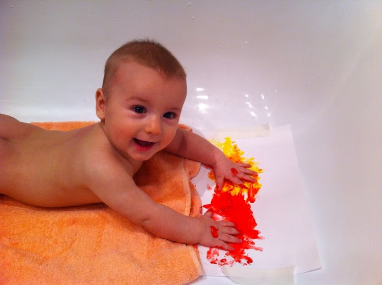 Игры в ванной для деток, которые еще не сидят