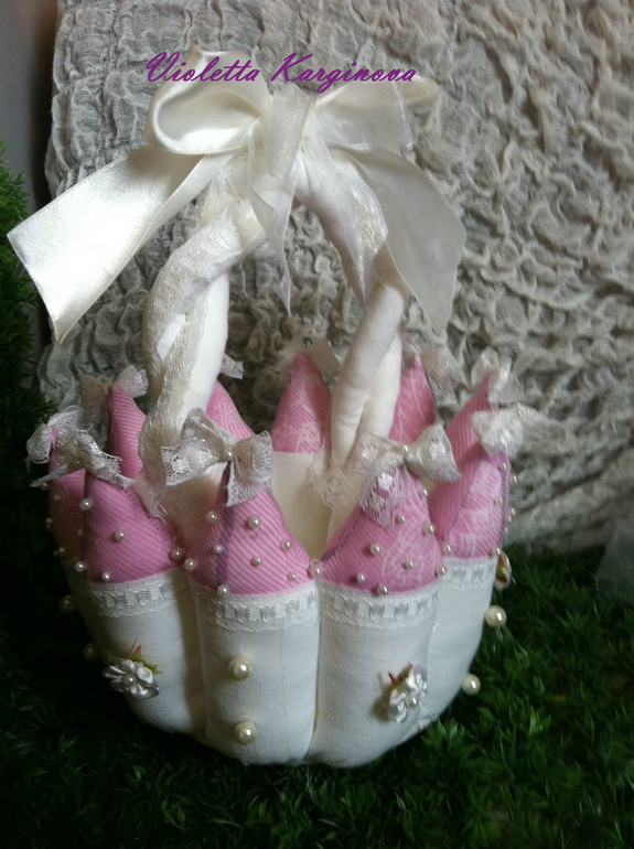 Свадебные мелочи! корзинка для лепестков роз