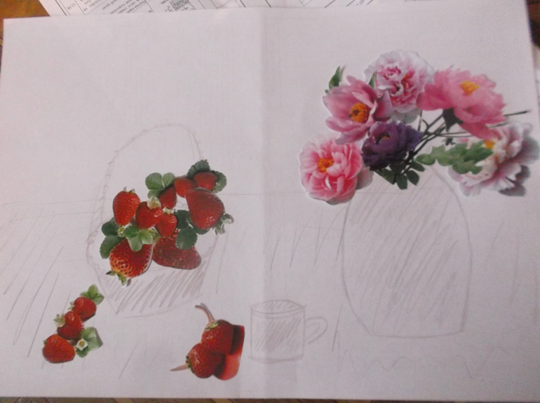 Готовим вместе.Клубничный десерт.Отчет.