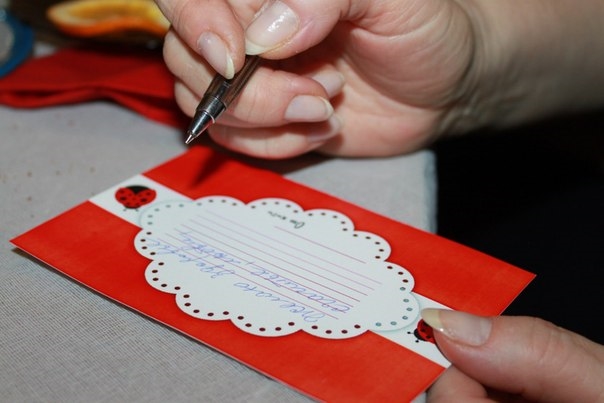 Оформление празника в стиле "божья коровка".