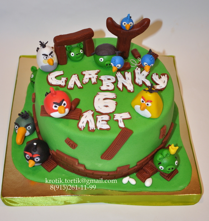 торт Angry Birds
