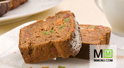 Творожный кекс с цукатами