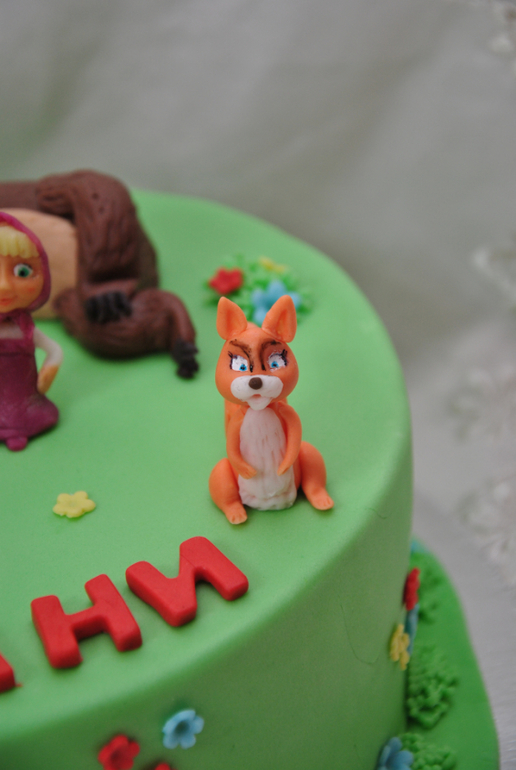 Детские тортики "Зайчик", "Томас", "Маша"