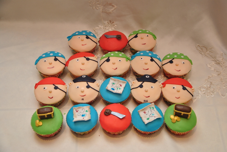 Капкейки на пиратскую вечеринку