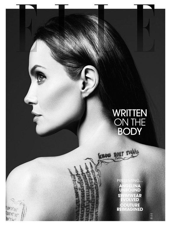 Анджелина Джоли: фотосессия для Elle.
