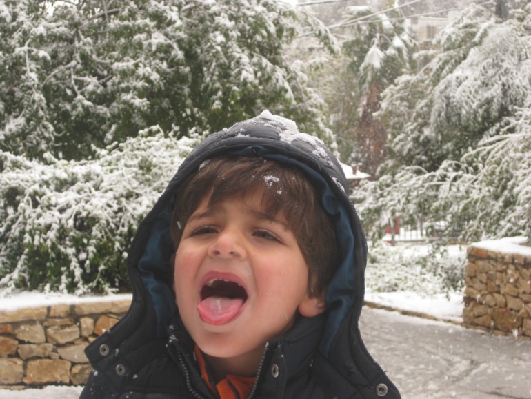 Снежная буря в Иерусалиме 12-14/12/2013