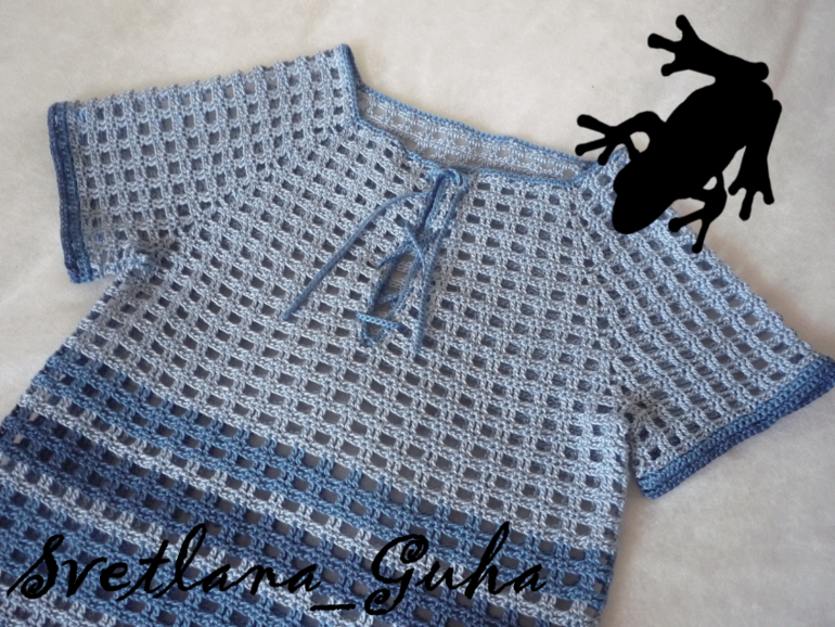 Мальчуковая футболочка крючком