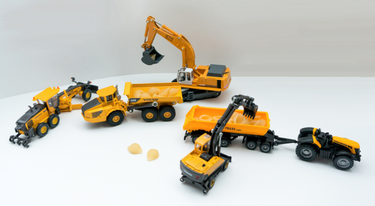 Строительная техника масштаб 1:87
