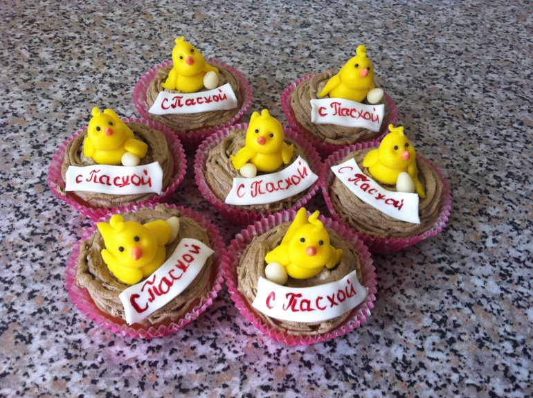 Капкейки пасхальные