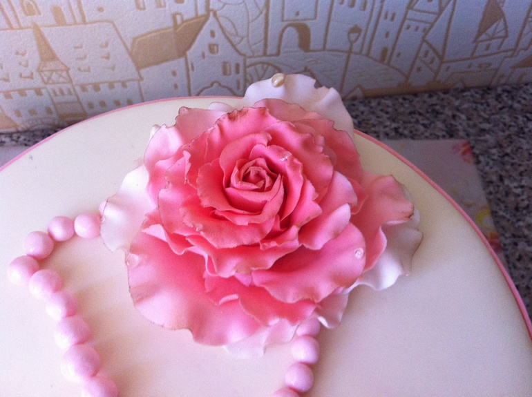 Торт в стиле шебби-шик