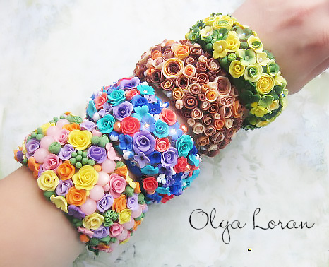 Цветочные браслеты "Море цветов"