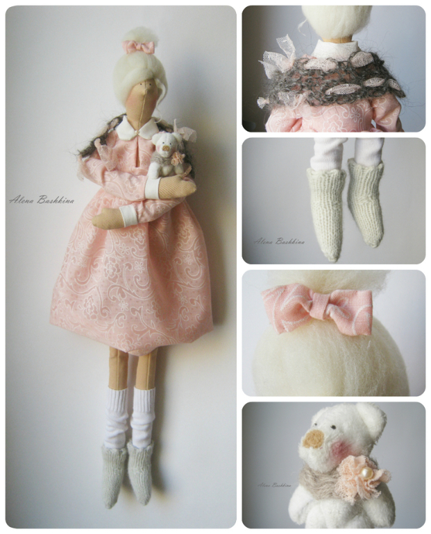 Тильда Бэкки с мишкой