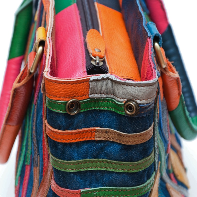 Сумка из кусочков натуральной кожи Ginger Queen