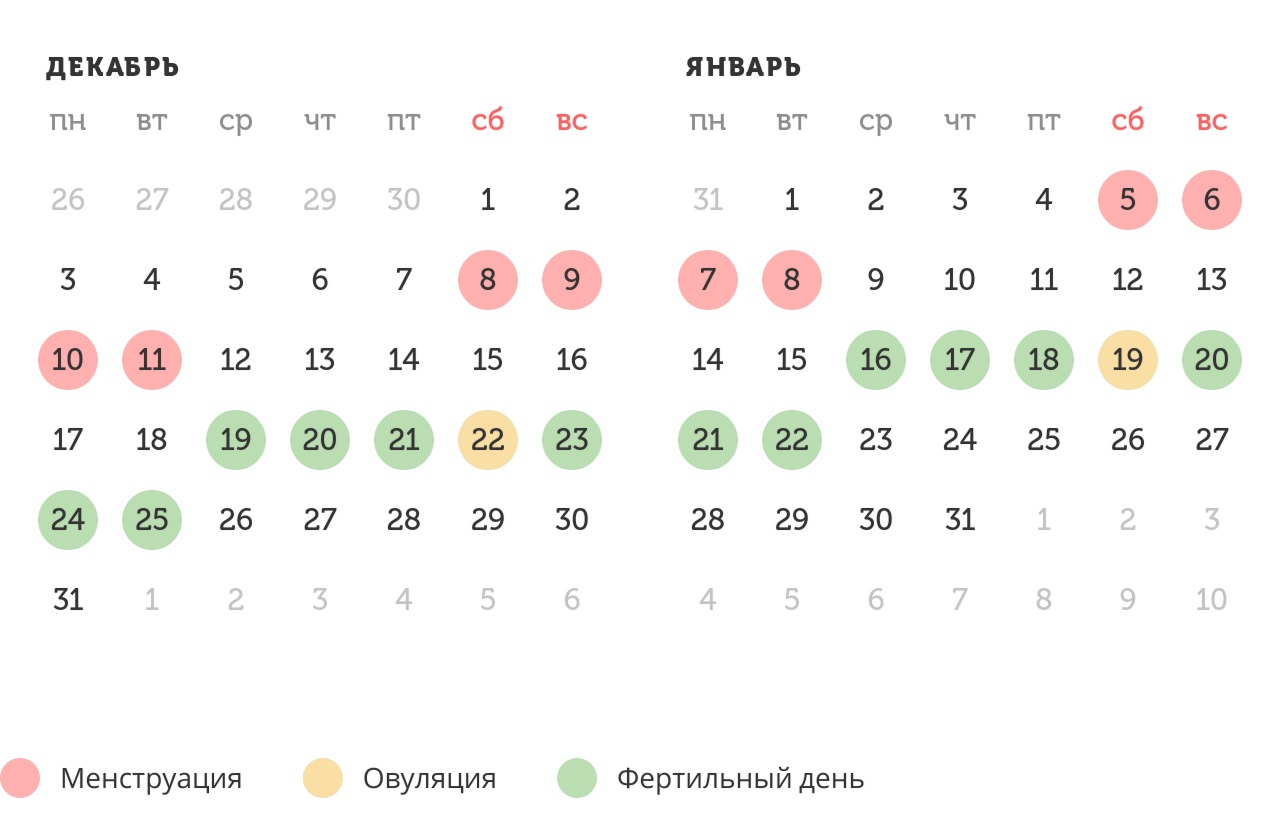 Калькулятор овуляции