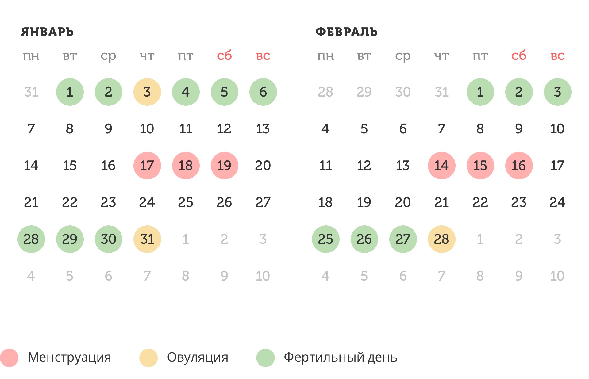 Калькулятор овуляции