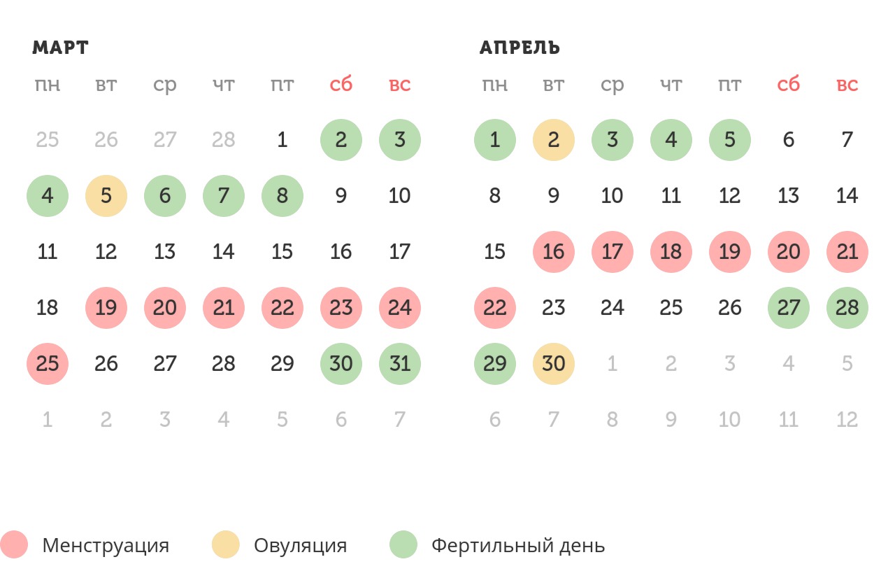 Калькулятор овуляции