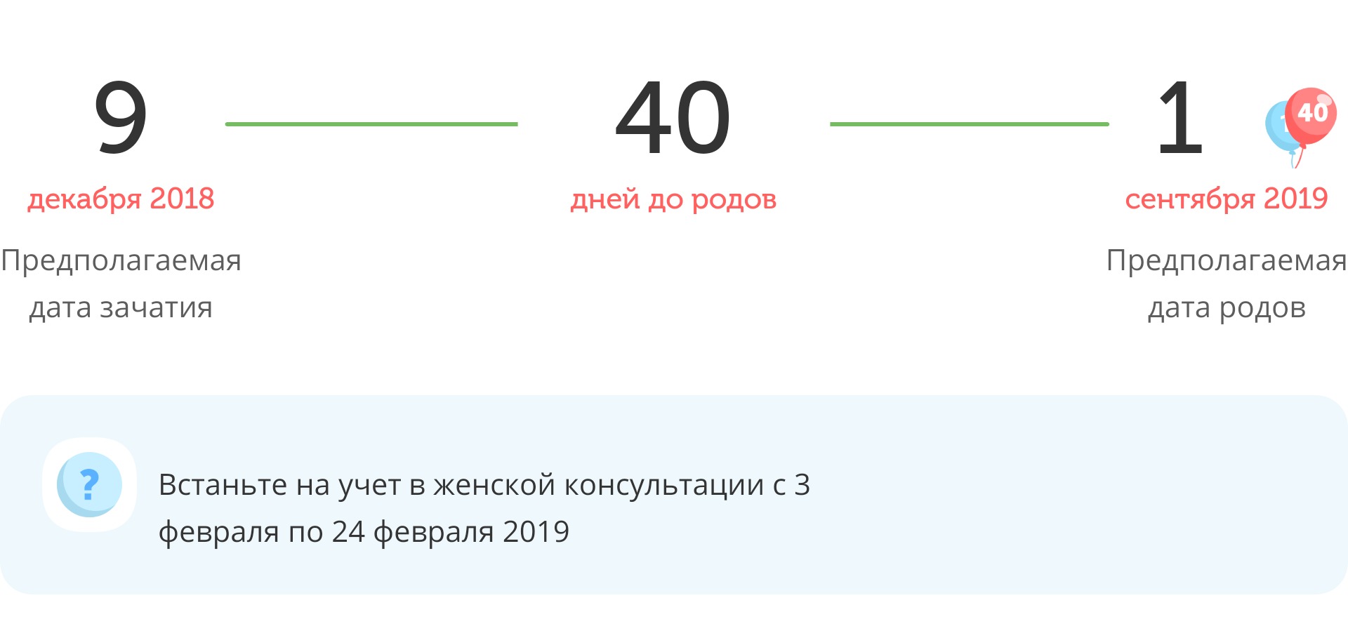 Калькулятор даты родов