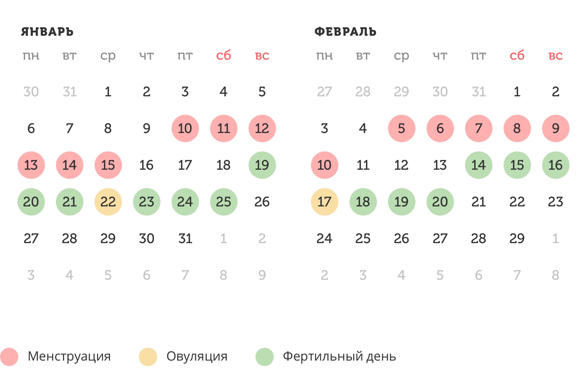 Калькулятор овуляции