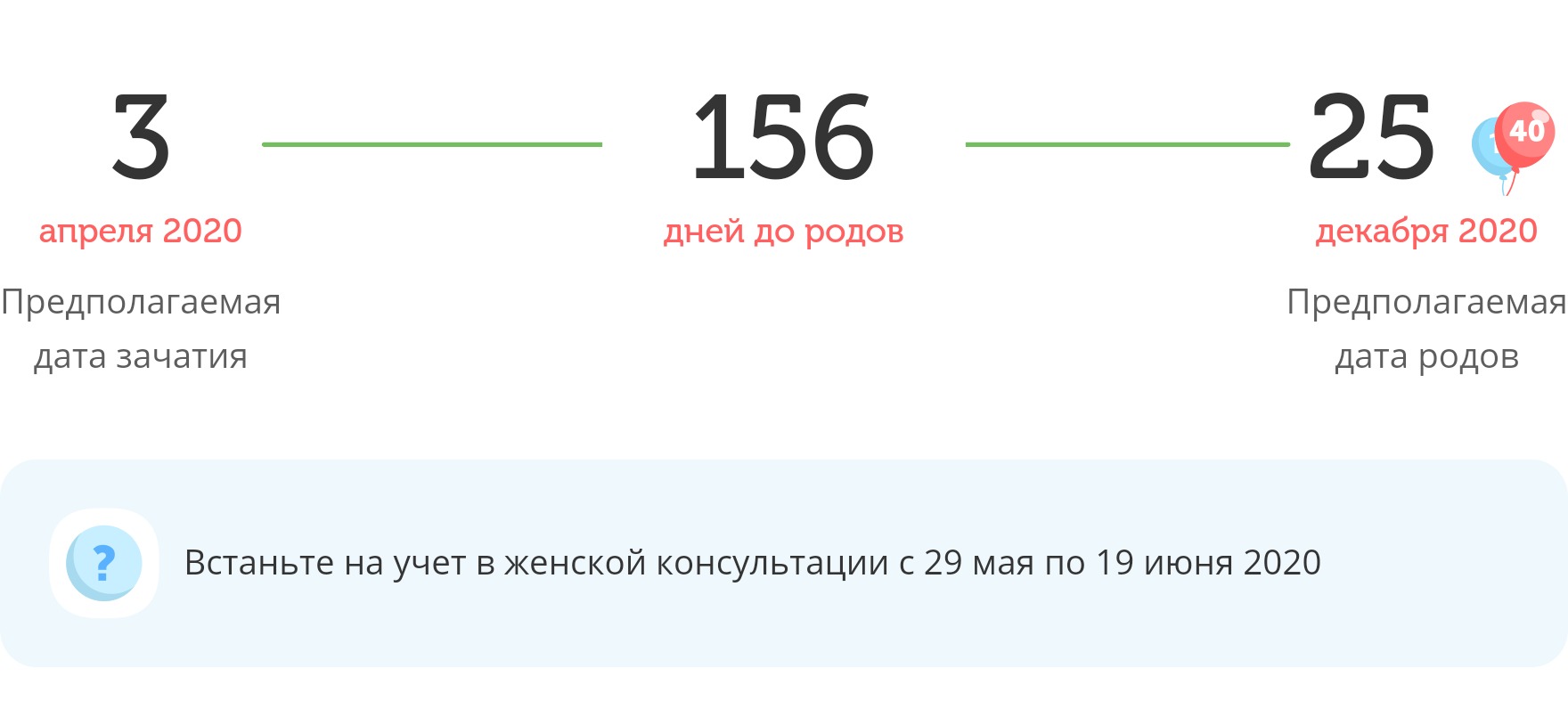 Калькулятор даты родов