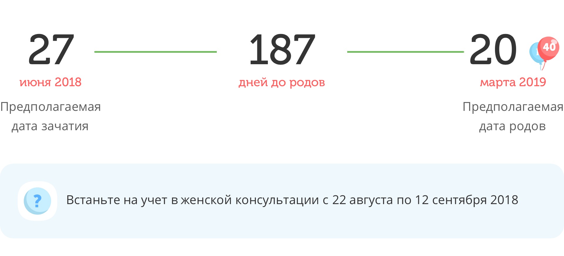 Калькулятор даты родов