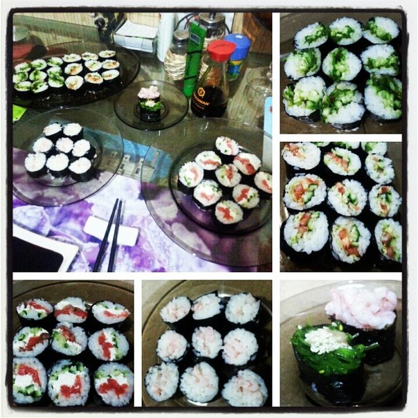 Наши вторые роллы.