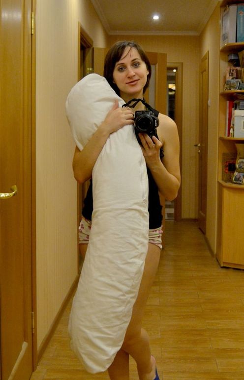 Купила себе подушку-бумеранг