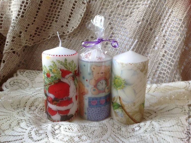 Подарки к Новому Году, ручная работа, игрушки из фетра, декупаж!