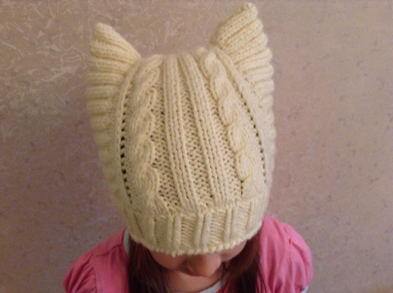 Утепляемся! Зимняя шапочка-кошка!